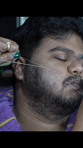 38K views · 335 reactions | No Pain Mens Beard Threading #reels #threading #nopainthreading | Home ASMR clinic | Facebook