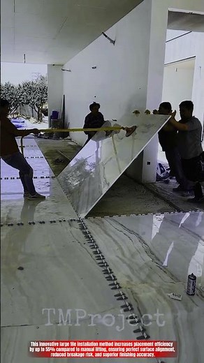 Innovative Large Format Tile Installation Method : Best Precision Floor Surface Placement