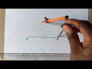 Bisection of a line | How To bisect a line step by step