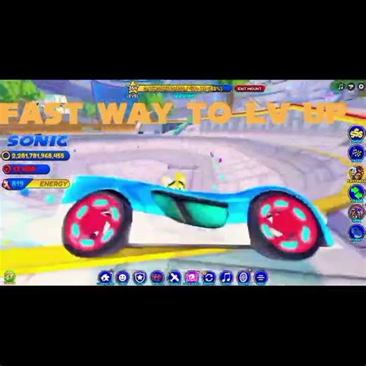 Fast Way To Lv Up And Get Steps in Sonic speed simulator