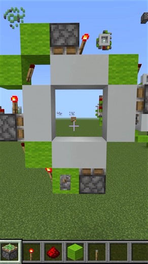 [tutorial] EASY 2x2 Spiral Door | MCBE #minecraft #redstone #shorts