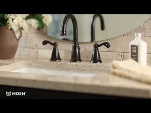 Traditional® Widespread Bathroom Sink Faucet | Moen Features Spotlight