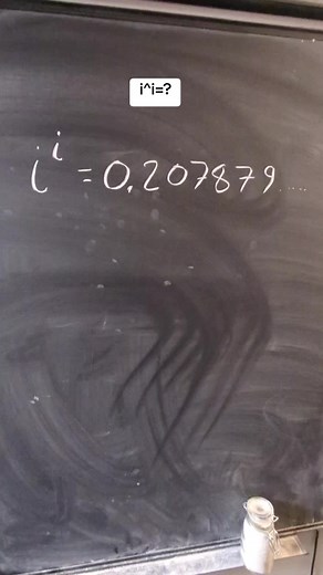 #math #mathtok what is the actual value of i^i?