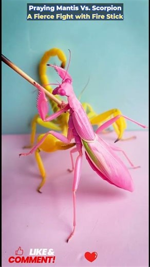 #PrayingMantis #Scorpion #NatureFight