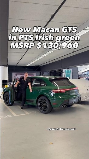New Macan GTS in PTS Irish green exhaust sound! #porschemacan #macangts #porsche