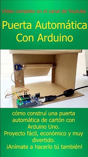 Puerta Automática casera con Arduino #proyectoscasero #arduino