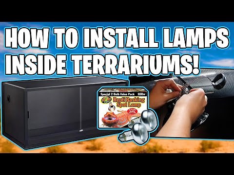How To Mount Lamps Inside Terrarium!