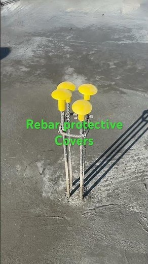 OSHA section 1712 to prevent worker falling on exposed rebar these plastic caps are placed #Safety