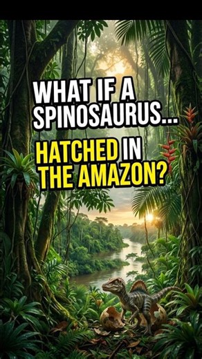 What If a Spinosaurus Hatched In The Amazon Rainforest #dinosaurs #science
