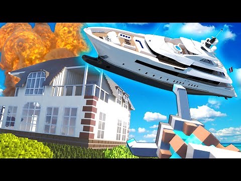 My Friend DESTROYED My Mansion with a Yacht! (Teardown Mods Gameplay)