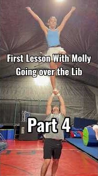 First lesson with Molly: the lib Going over stunts - part 4 #Cheer #cheerleading #cheercoach #stunts