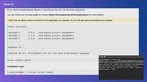How to install maven in macOS using Terminal Command