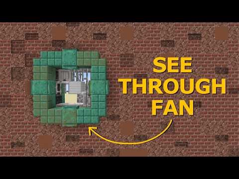 I Made Minecraft Fans You Can See Through!