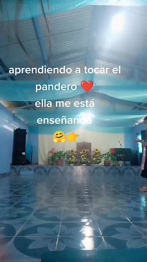 primer día, vamos aprender a tocar el pandero para la gloria de Dios 🙏❤️