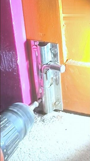 Door tower bolt installation 🚪 tower bolt set kaise kare #door #towerbolt #install