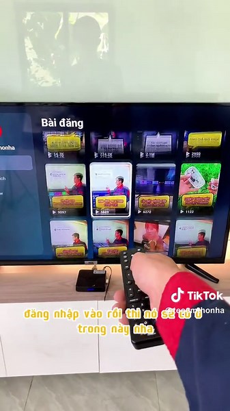 Hướng dẫn đăng nhập TikTok trên TIVI