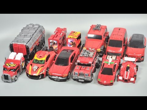 메탈카드봇S 또봇 헬로카봇 터닝메카드 빨간색 로봇 자동차 변신 장난감 모음 Red Color Robot Toys Trnasformation
