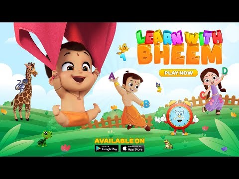Learn with Bheem: Kids App | Available on Play Store | Fun Learning App for Kids 2-8+