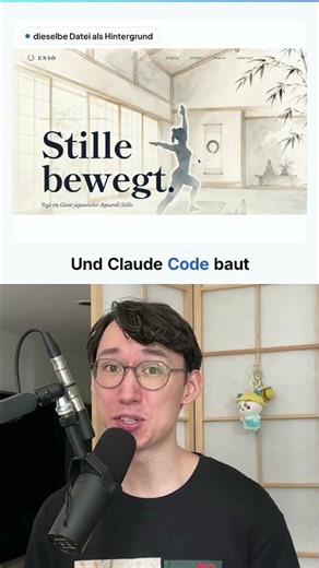 Ein Foto, 20 Minuten, fertige Webseite mit Loop-Video