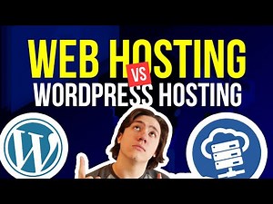 Web Hosting vs Wordpress Web Hosting 🔥 Learn The Differences