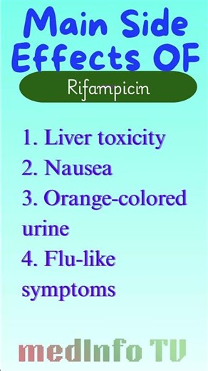 Rifampicin TB Medicine Side Effects