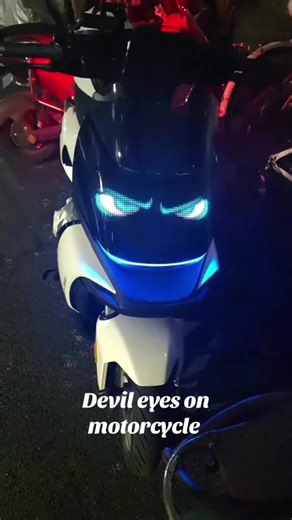 Devil eyes on motorcycle |Blazexel#bike #bikelife #lighting #bicycle #biker #bikelover #bikers #riding #led #motor #motorcycle #motorbike #ebike #viral_video