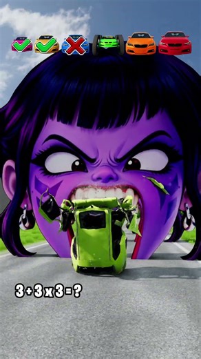 Big and Small Car vs Mira KPOP - BeamNG.Drive