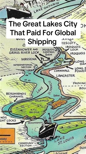 The Great Lakes City That Paid For Global Shipping Great Lakes Explored Great Lakes History Great Lakes Lake Superior Lake Michigan Great Lakes Cities Midwest History #GreatLakes #GreatLakesHistory #GreatLakesCities #StLawrenceSeaway #GreatLakesEconomy