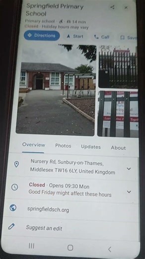 springfield primary school is almost closed
