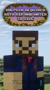 Dolphin Need Air To Live..?? | Minecraft Myths Part 21| #minecraftmyths #experiment #minecraft #mcpe