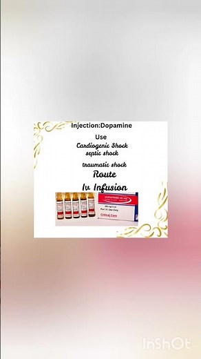 "Dopamine Injection Explained | Emergency Life Saving Drug | Dopamine Uses and Route