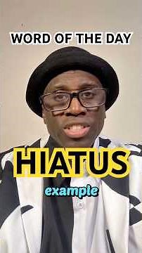HIATUS: Sound Smarter In 30 Seconds!
