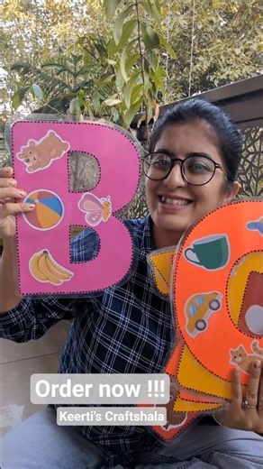 laminated Alphabet cutouts #alphabetcraft #alphabetcutouts #englishteachingaids