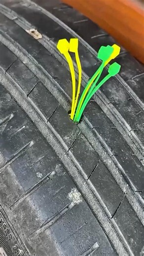 How Many Miles Would You Trust This Zip Tie Tire Fix? 👀🛞