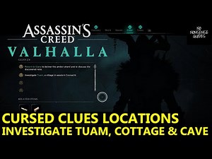 AC Valhalla Cursed Clues Location - Investigate Tuam, Cottage, Cave Beneath The Village