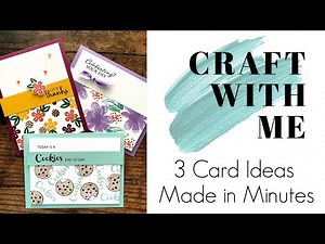 🔴 Craft with Me: 3 Card Ideas Made in Minutes