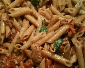 Fresh Tomato, Sausage, and Pecorino Pasta Recipe - Chef's Resource Recipes
