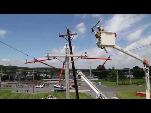 How we change out an electric utility pole