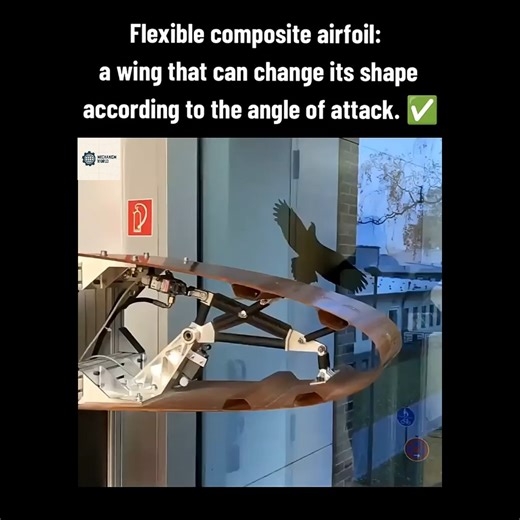 World of Mechanisms on Instagram: "✈️ Flexible wing with advanced materials that adapts to the angle of attack for maximum efficiency #aerospace #engineering #aerodynamics #advancedmaterials #innovation #aviation #technology #aerospaceengineering #wingdesign #airfoil #smartstructures #fluiddynamics #futureaircraft #engineeringdesign #researchanddevelopment"