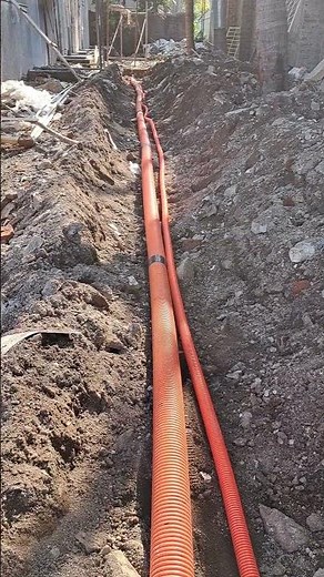 Use HDPE corrugated pipe for underground wiring