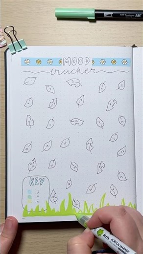 April mood tracker 🍃 easy set up!✨
