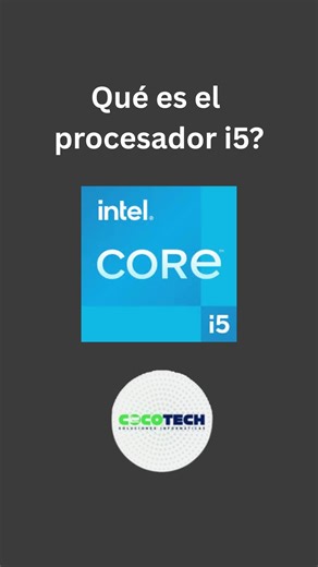 🎥💻 ¿Qué es un procesador i5? Muchas personas compran una laptop y dicen: “Tiene i5, debe ser buena”… pero no saben realmente qué significa. 🔹 El Intel Core i5 es un tipo de procesador, que básicamente es el cerebro de la computadora. Es el encargado de procesar todo lo que haces: abrir programas, navegar en internet, trabajar, jugar o editar. 💡 El i5 está en la gama media de Intel. Eso significa que ofrece muy buen rendimiento para la mayoría de personas. Con un i5 normalmente puedes: ✔ Trab