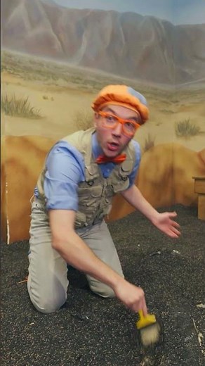 Paleo-Blippi Finding Fossils! #digging #dinodays #blippi