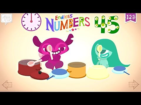 Endless Numbers 45 | Learn Number Forty-five | Fun Learning for Kids