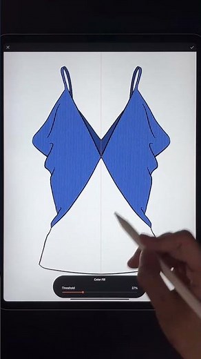 How to draw inside the line? #FashionDraw