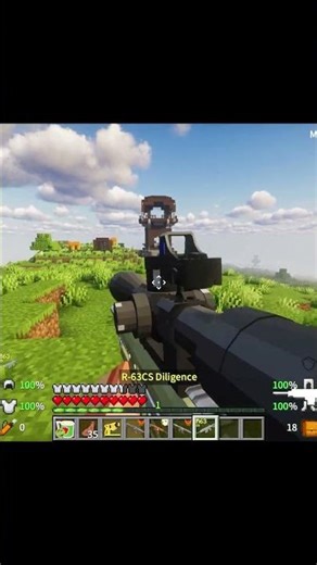 Powerful Sniper In Minecraft 🔥😬 #minecraft