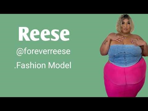 Reese Biography, Wiki, Plussize Curvy Model, Fashion Model, Lifestyle, Facts