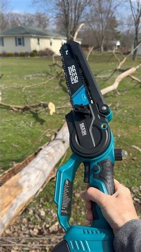 SeeSii 2-in-1 Mini Chainsaw & Pole Saw | Cut High Branches Without a Ladder!
