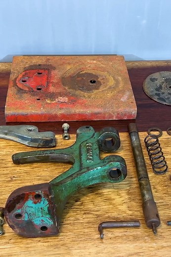 Super Rusted Antique Circular Tile Cutter Restoration 1 #reels | Workshop DC