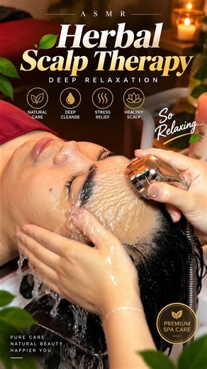 Real Person ASMR Scalp Massage - Can’t sleep tonight? Try this 🎧💤#asmr #relax #massage #skincare